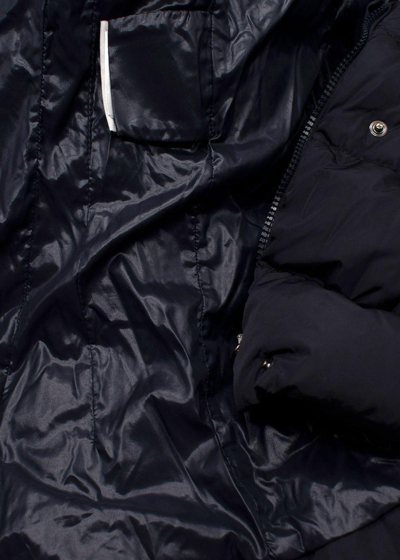 Moncler Navy Pivoine High Neck Puffer Coat