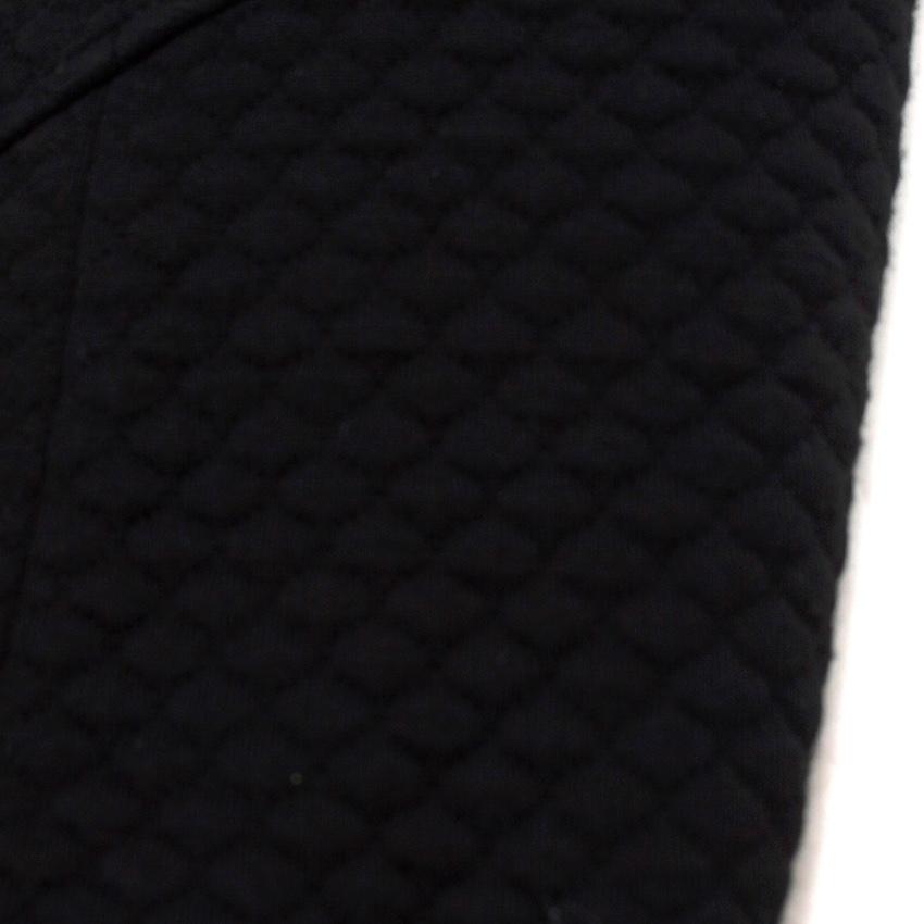 Peter Reinwald Black Quilted Sleeveless Dress