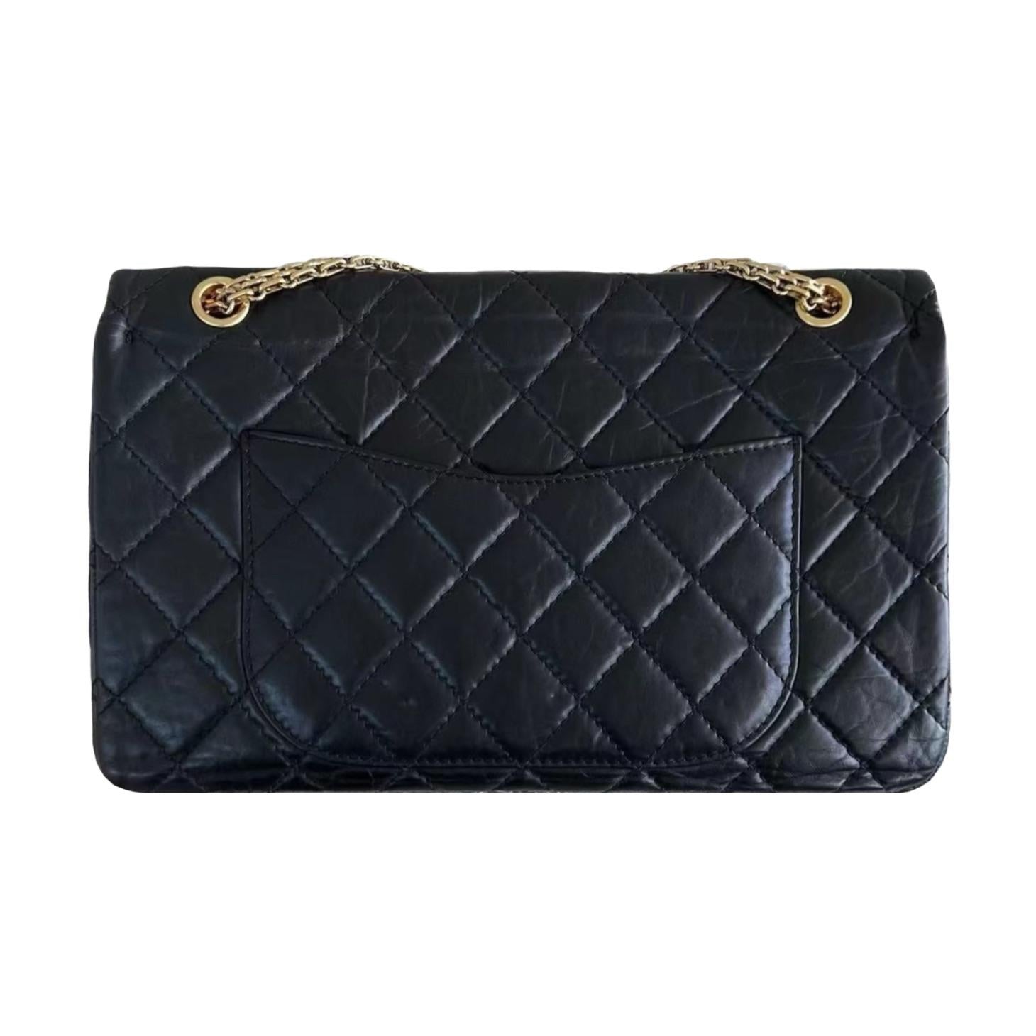 Chanel Black 2.55 Reissue Shoulder Bag