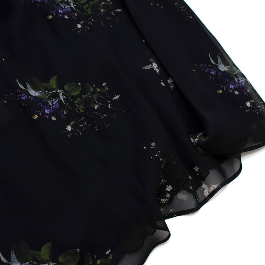 Goop Mari High Neck Flutter Sleeve Mid Length Dress