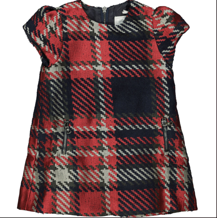 Tartine Et Chocolat Tartan Shift Dress
