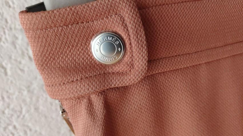 Hermes Rose Bubinga Esprit Silk Crepe Skirt