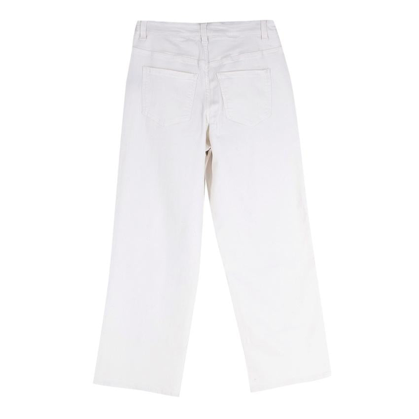 Erderm X Universal Standard White Patchwork Jeans