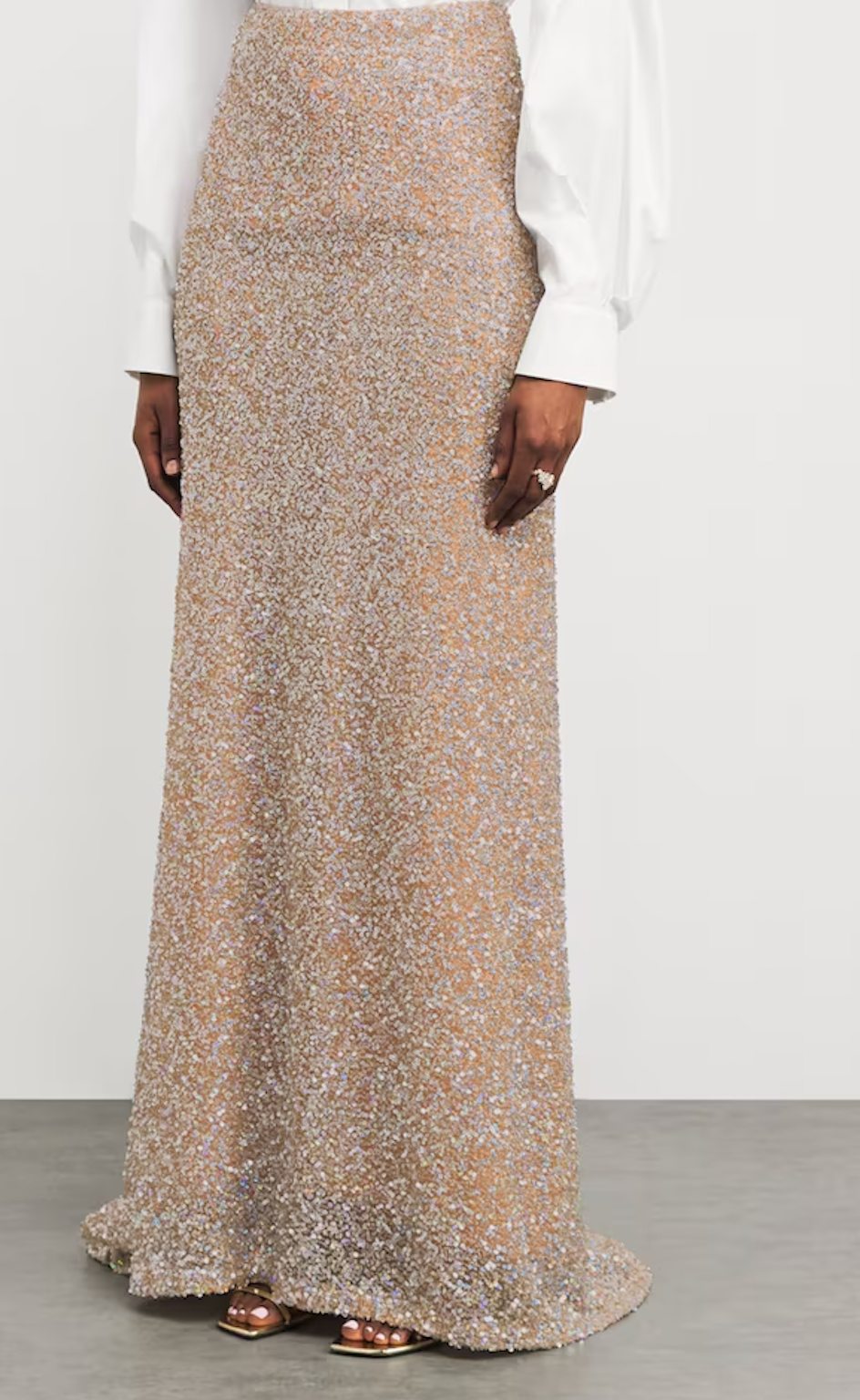 Costarellos Sequinned Ella Maxi Skirt