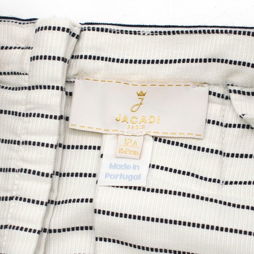 Jacadi white & navy striped mini dress