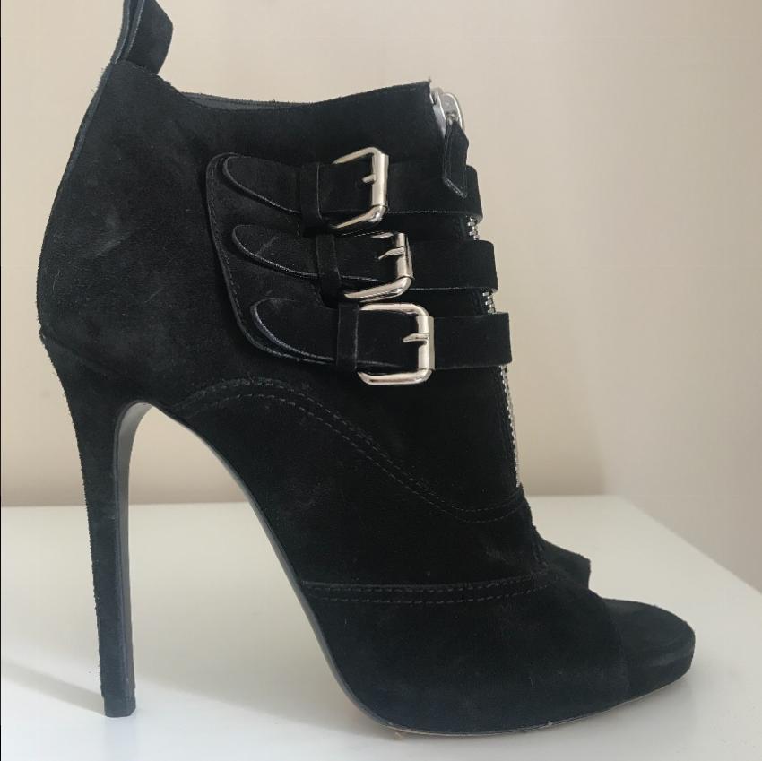 Tabitha Simmons suede buckle boots