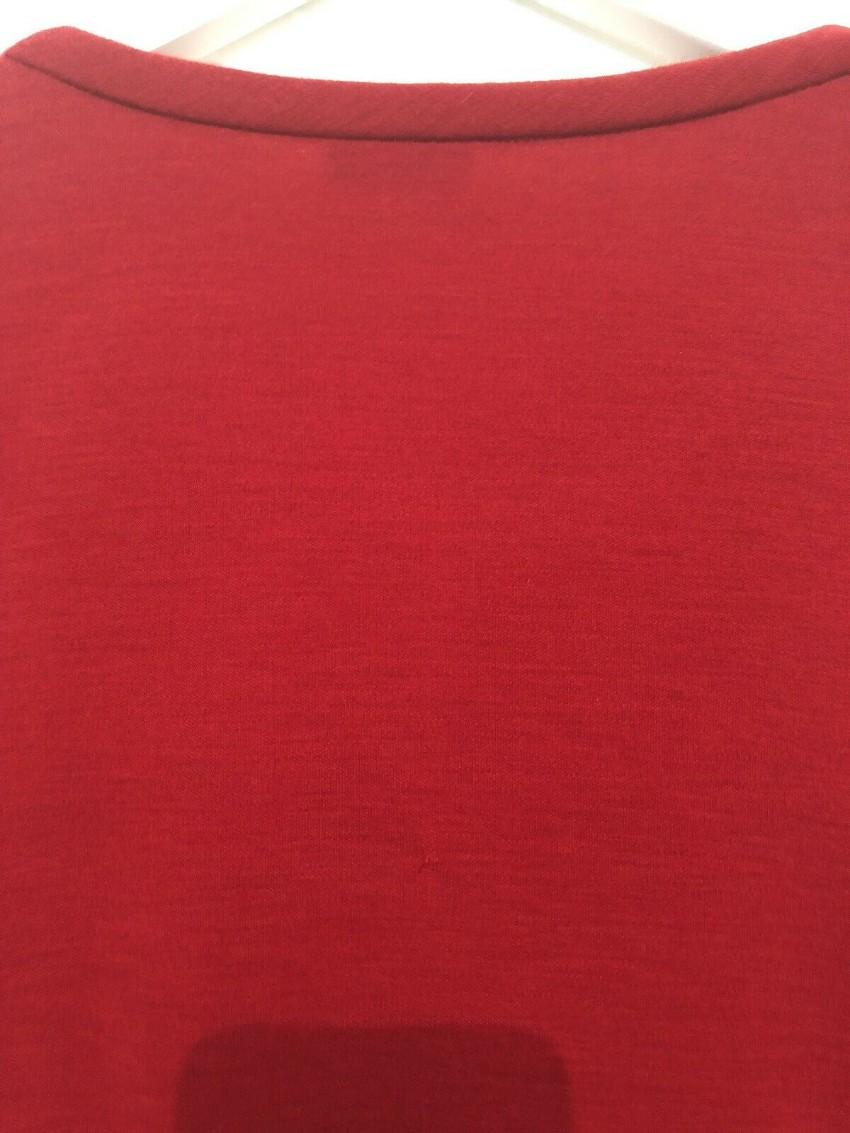 Jospeh size-zipped ruffle red dress