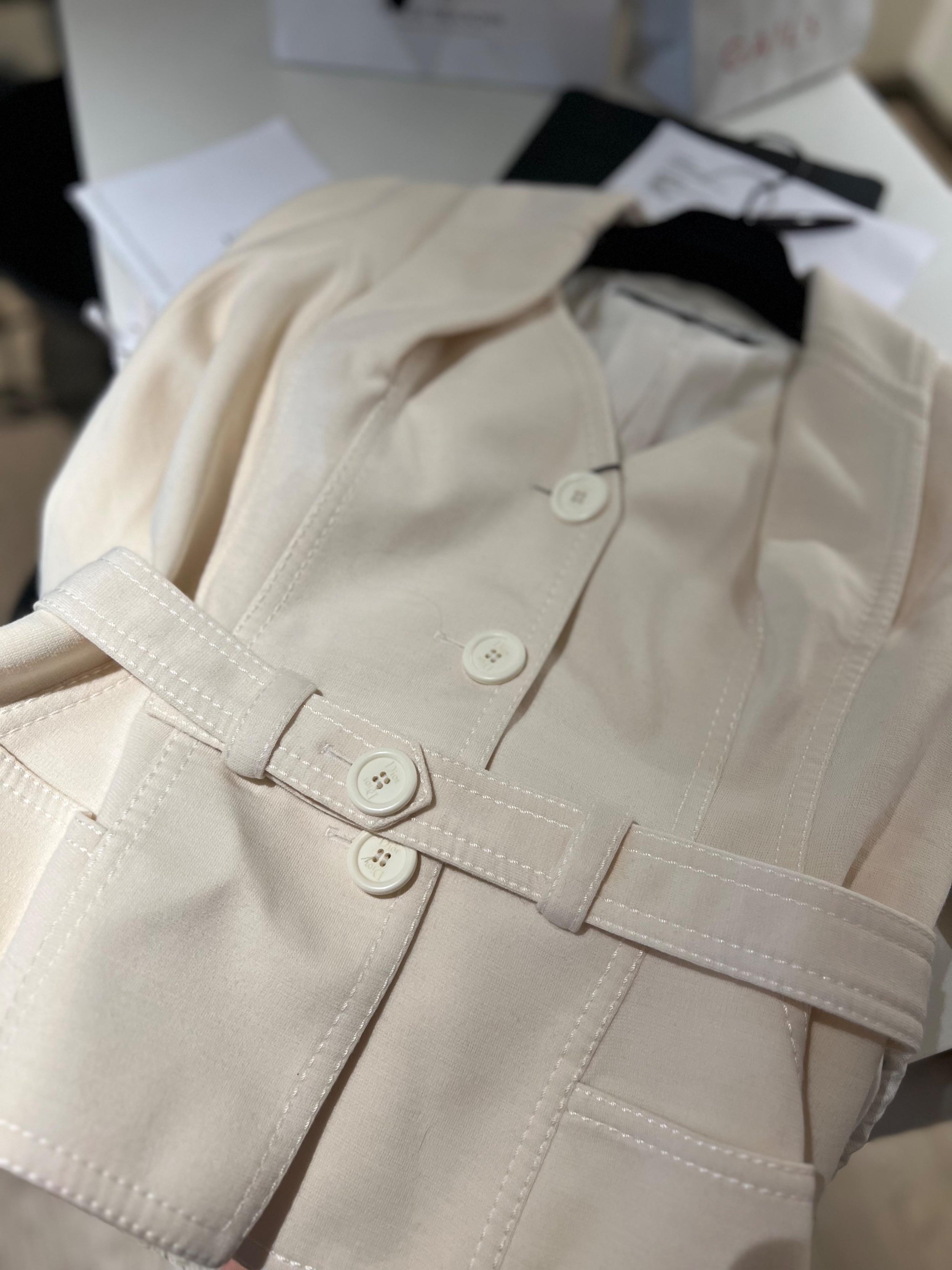 Christian Dior Boutique Cream Tailored Jacket