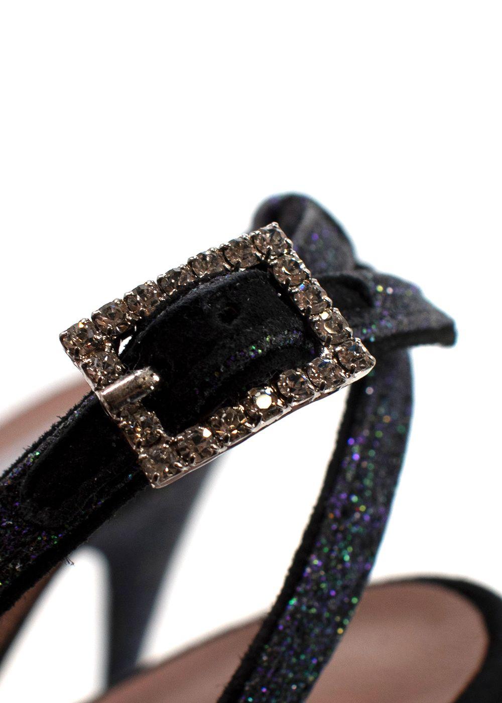 Tabitha Simmons Purple Glittery Heel