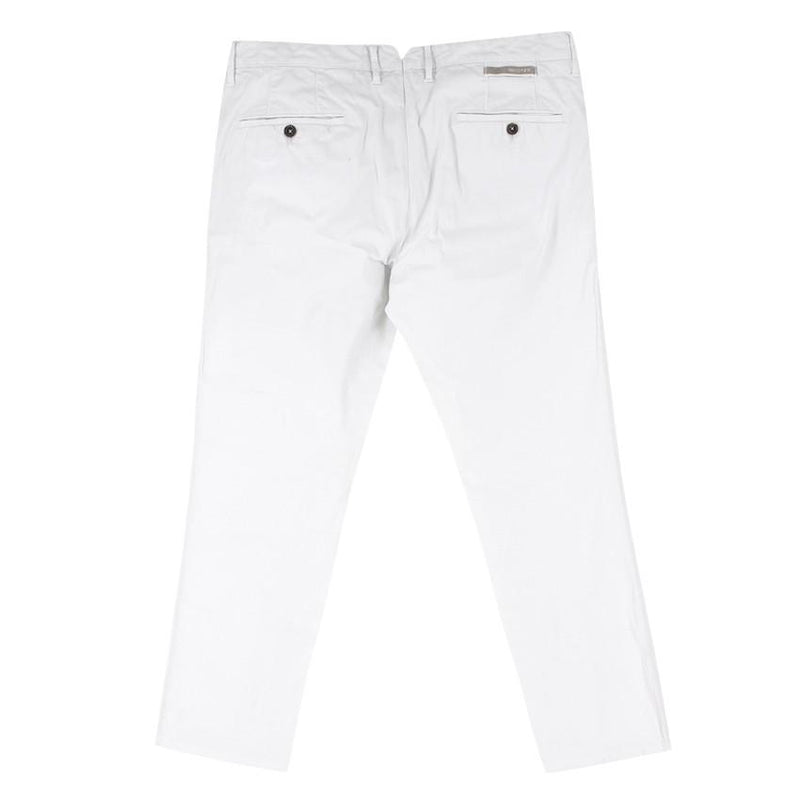 Incotex White Straight-leg Chino Trousers