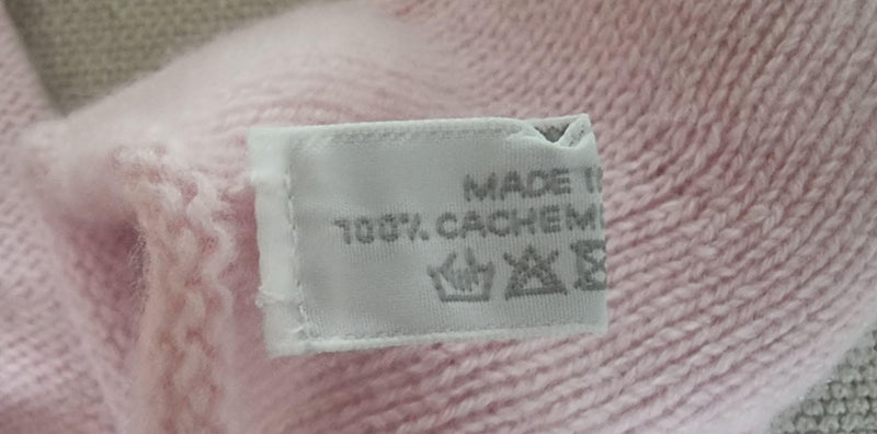 Hermes Pink Cashmere Baby Socks