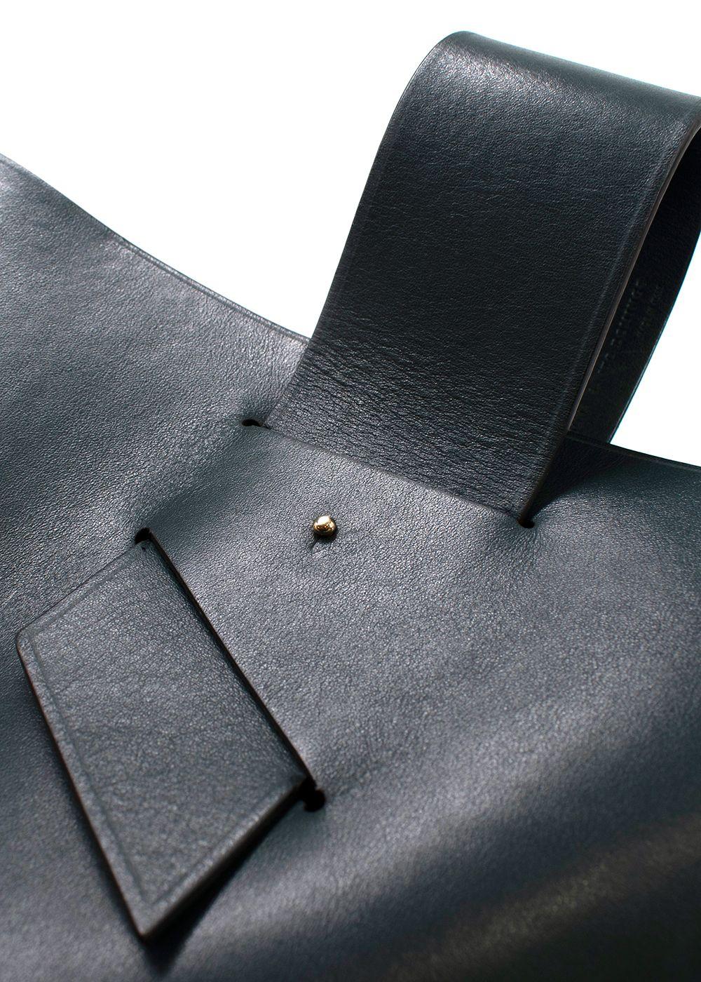 Carolina Santo Domingo Dark Green Leather Shoulder Bag