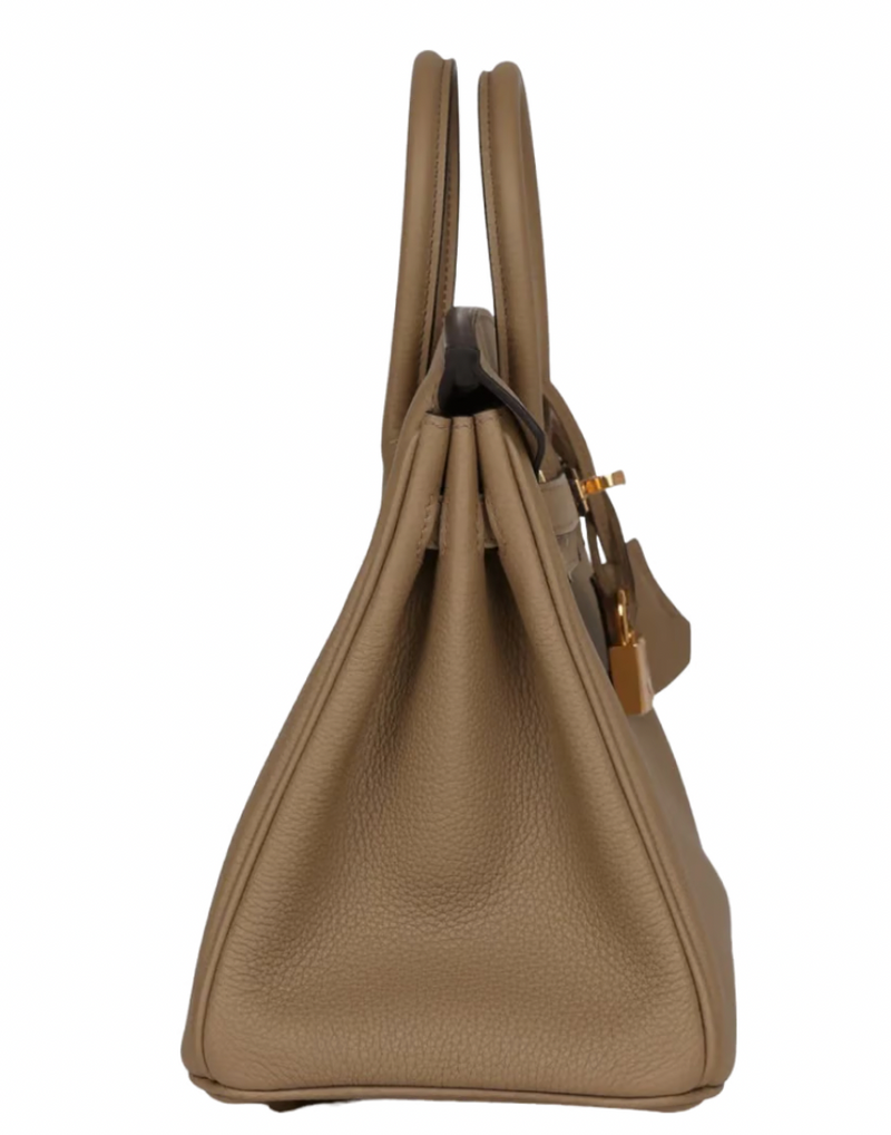 Togo Beige Marfa 25cm Birkin with  Gold Hardware