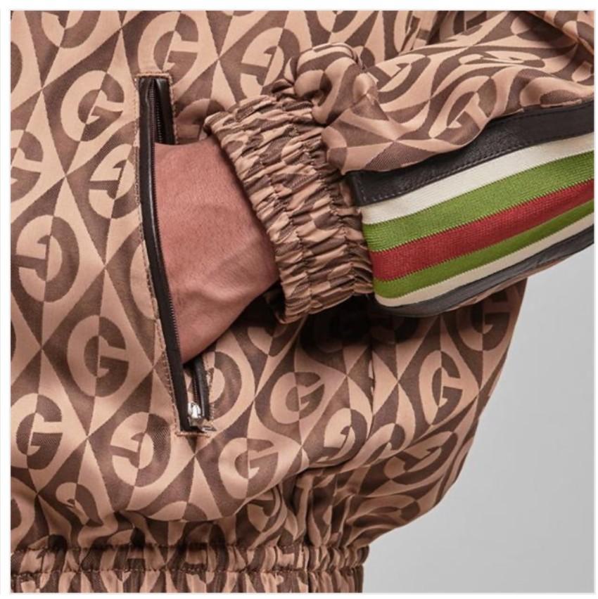 Gucci Diamond Monogram Web Stripe Sleeve Track Top