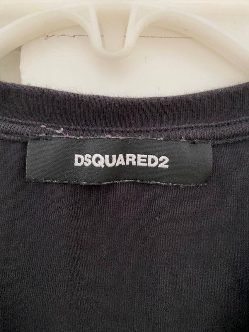 DSquared2 Black V-Neck T-Shirt