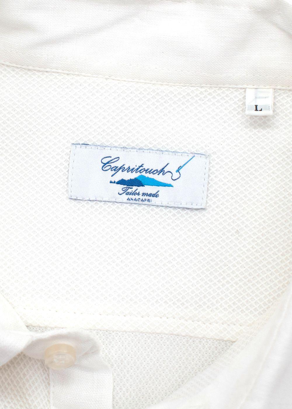 Tailormade White Cotton Polo Shirt
