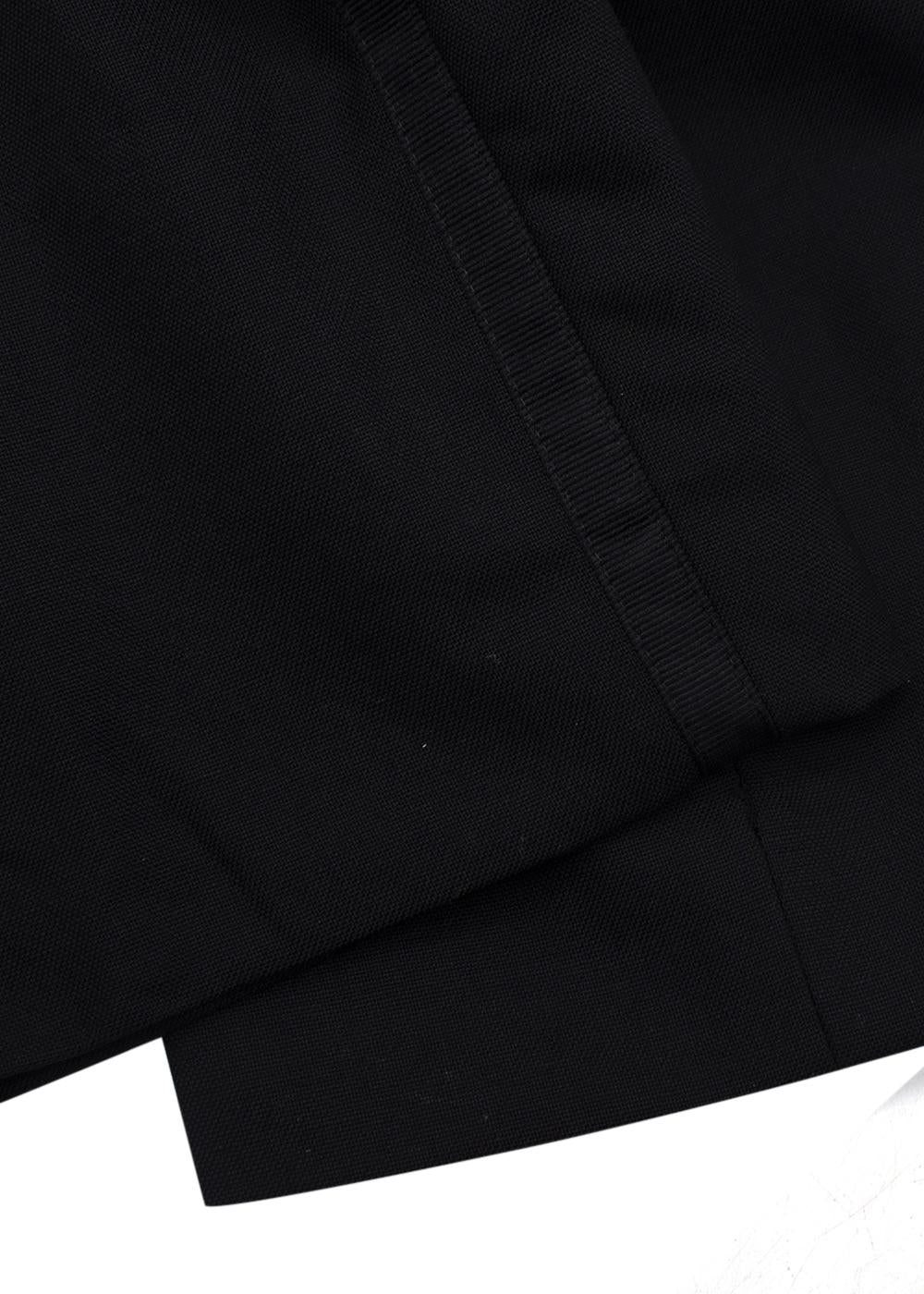 Kingsman Black Wool Blend Suit Trousers