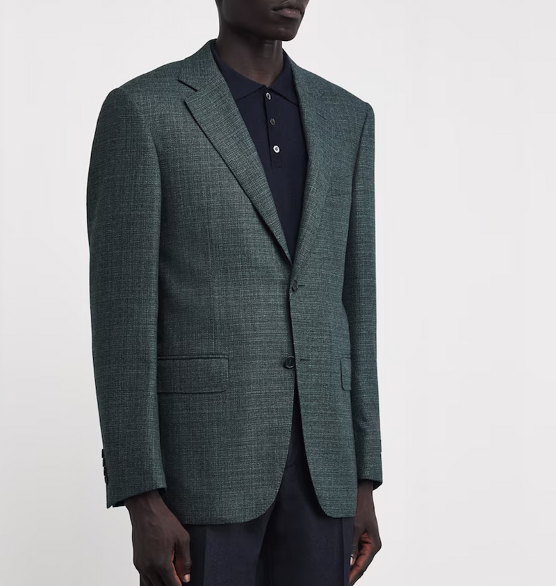 Canali Grey Wool Blazer