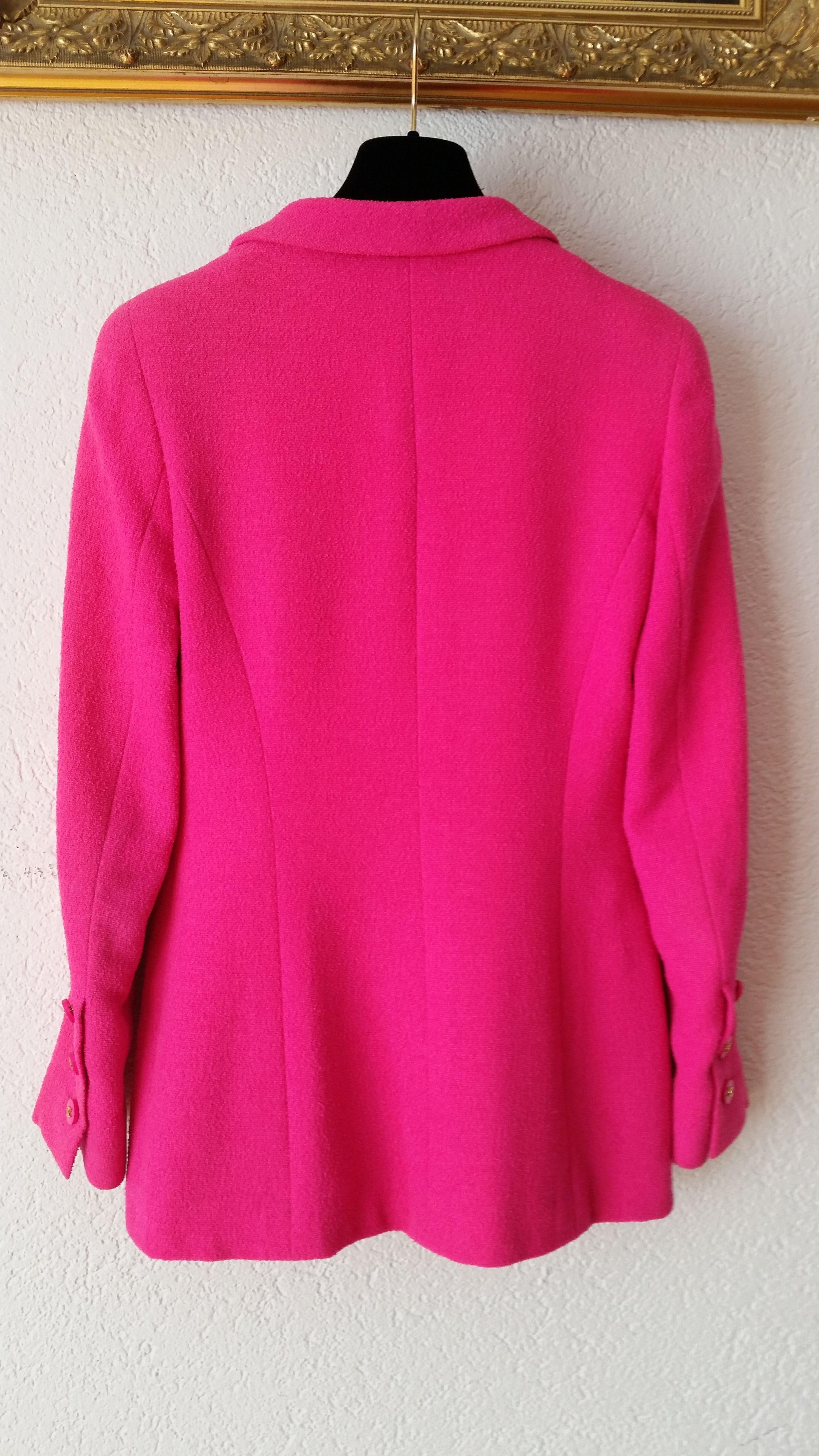 Fuchsia Single Breasted Tailored Jacket
