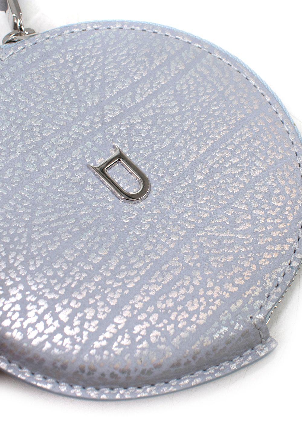 Delvaux Metallic Blue Coin Purse
