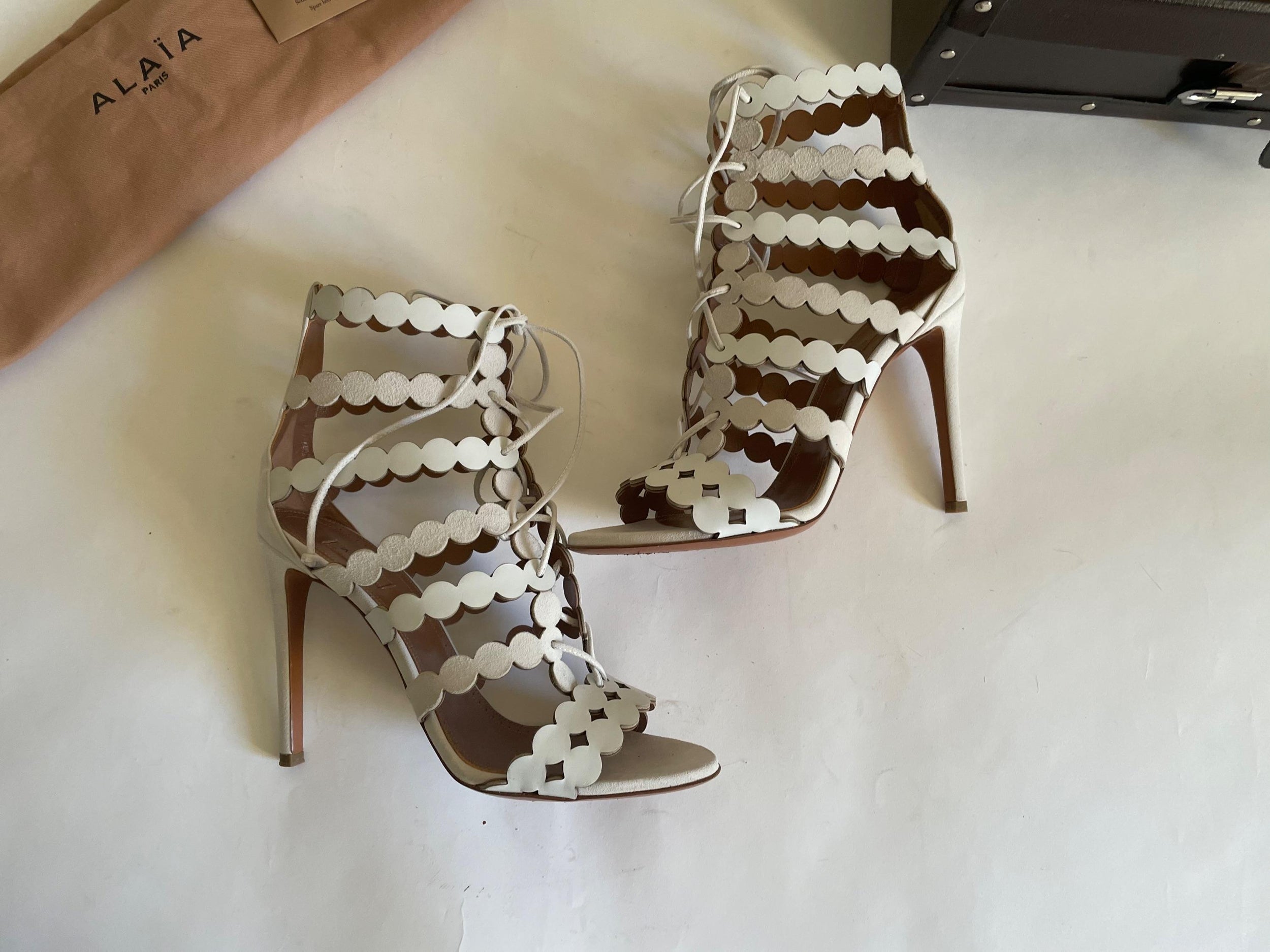 Champagne Lasercut Sandals