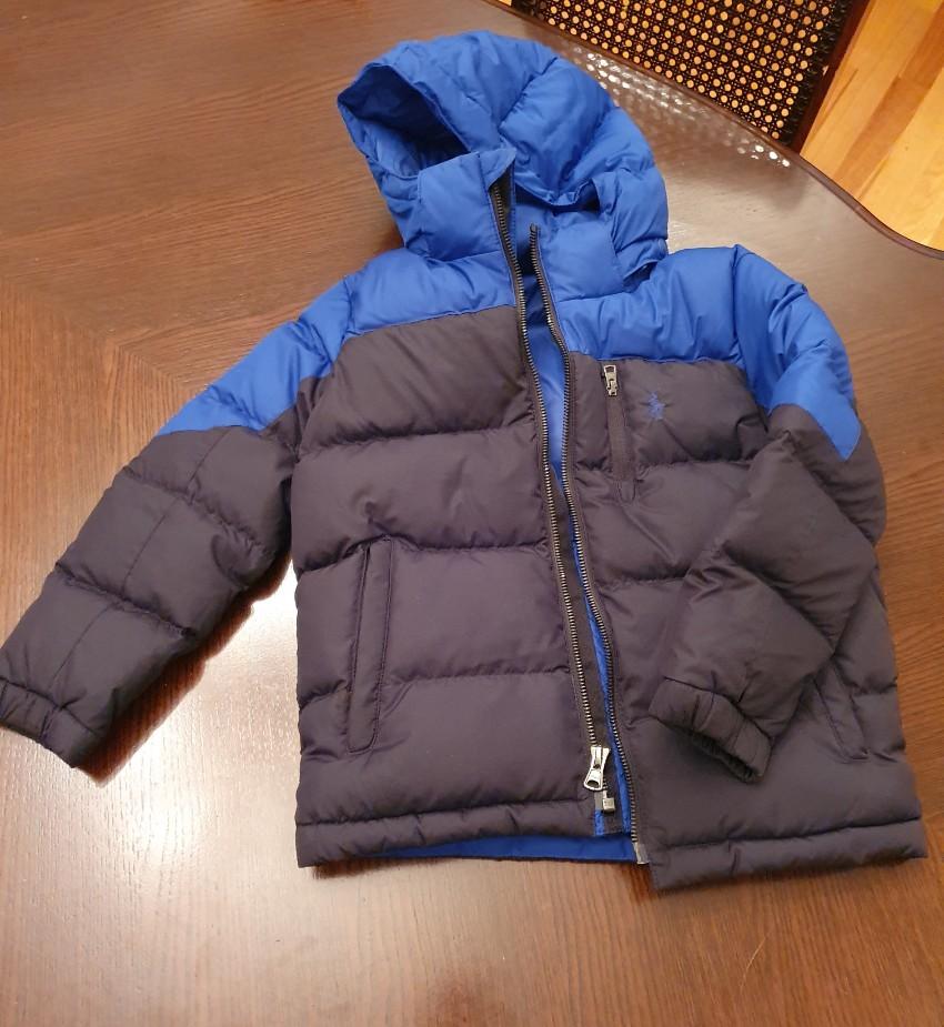 Polo Ralph Lauren Kids 6Y Two-Tone Hooded Down Jacket