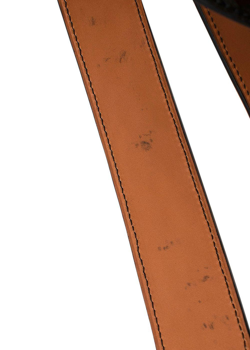 Maison Vaincourt Black crocodile waspie belt 75 - no cites
