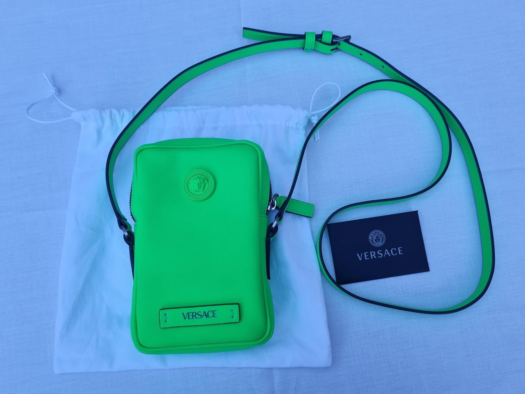 Green Medusa Biggie Crossbody Bag