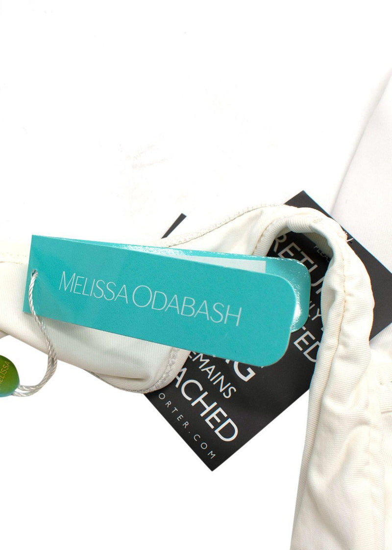 Melissa Odabash Cream Cut Out Tobago Swimsuit