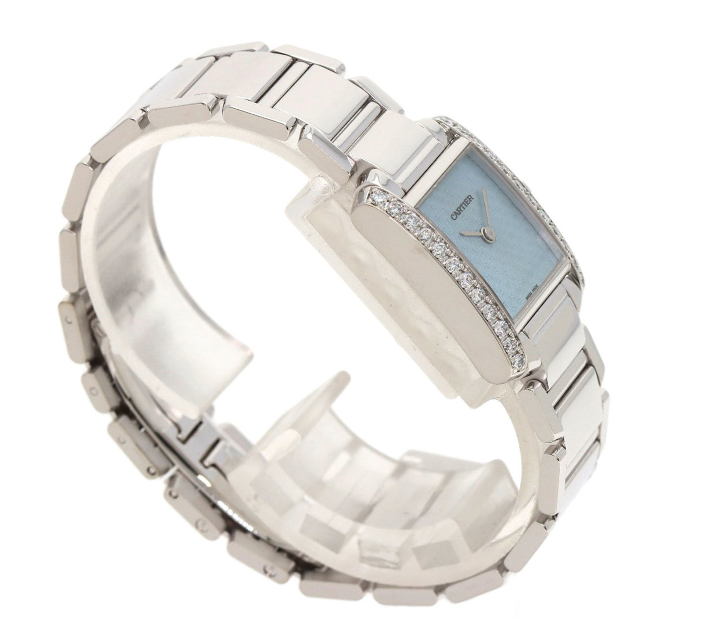 Cartier Tank Française Cadran C Motif White Gold Watch