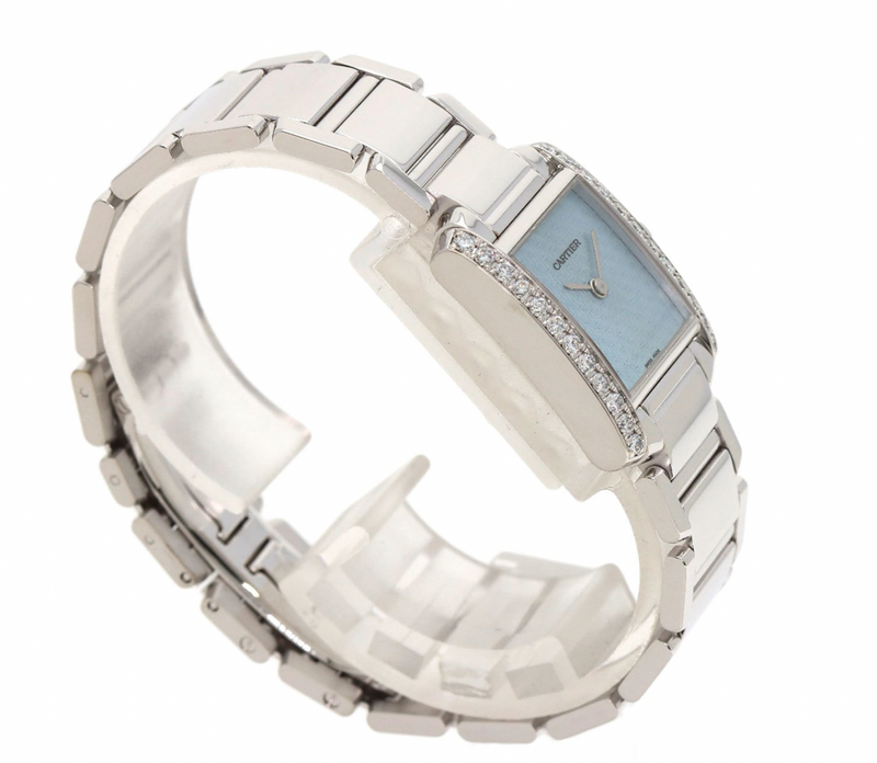 Cartier Tank Française Cadran C Motif White Gold Watch