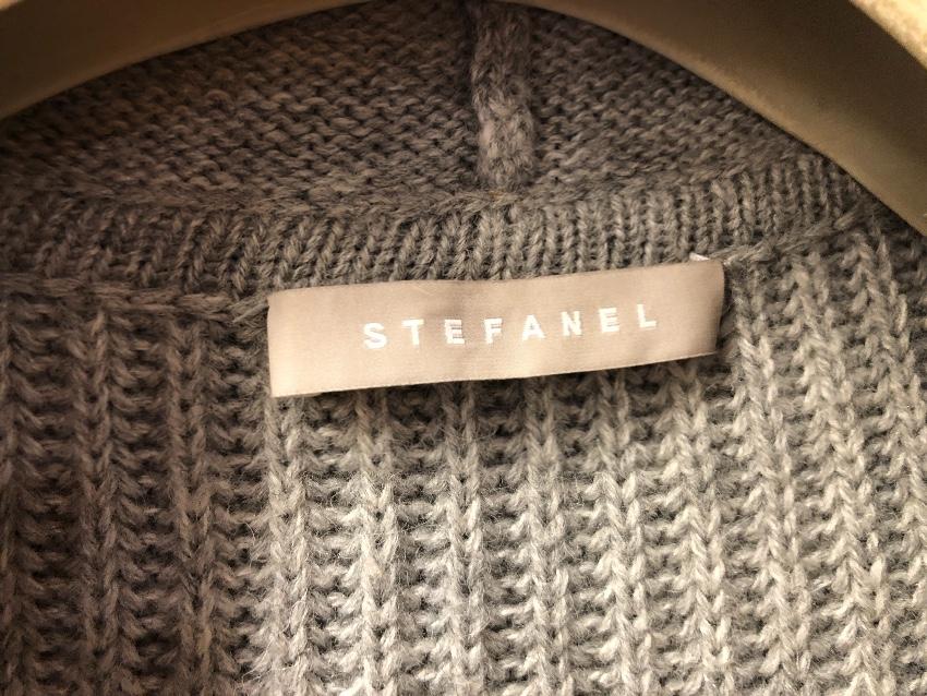 Stefanel Hooded Wool-Blend Cardigan