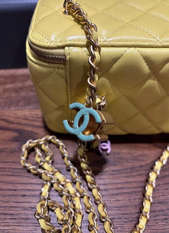 Chanel Yellow Trendy CC Vanity Bag