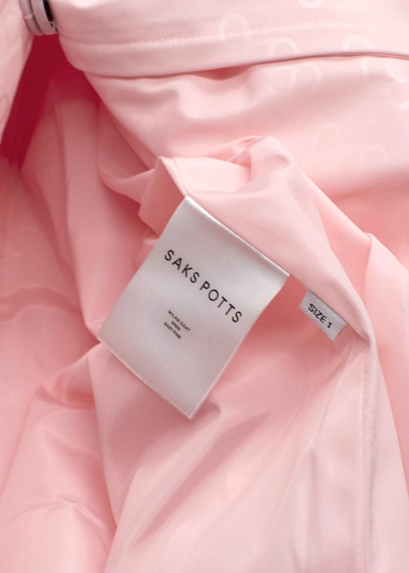 Saks Potts Pink Monogram Milan Coat