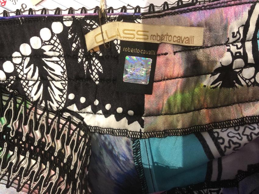 Class Cavalli Floral Paisley Wide Leg Pants