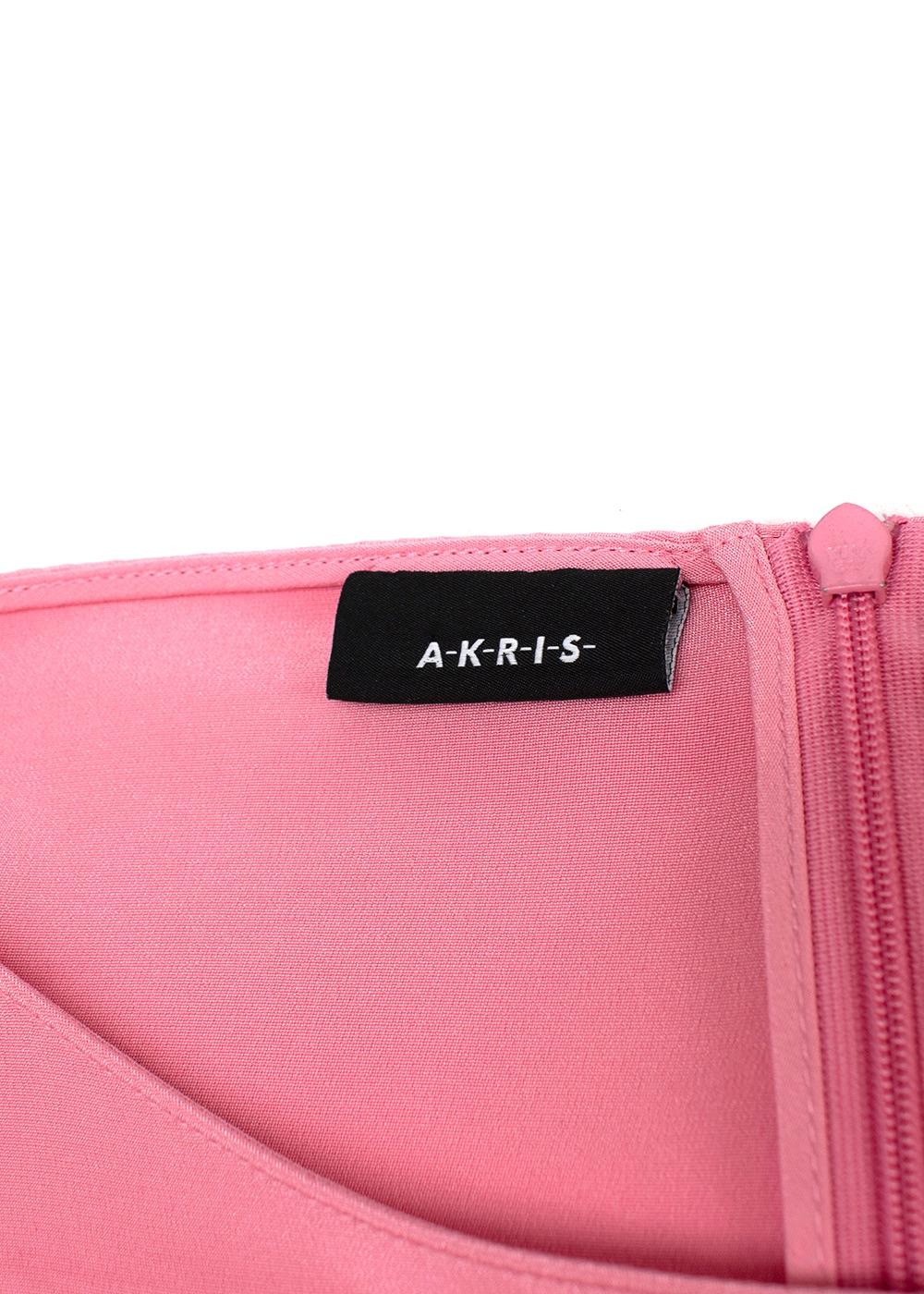AKRIS Pink Mulberry Silk Top