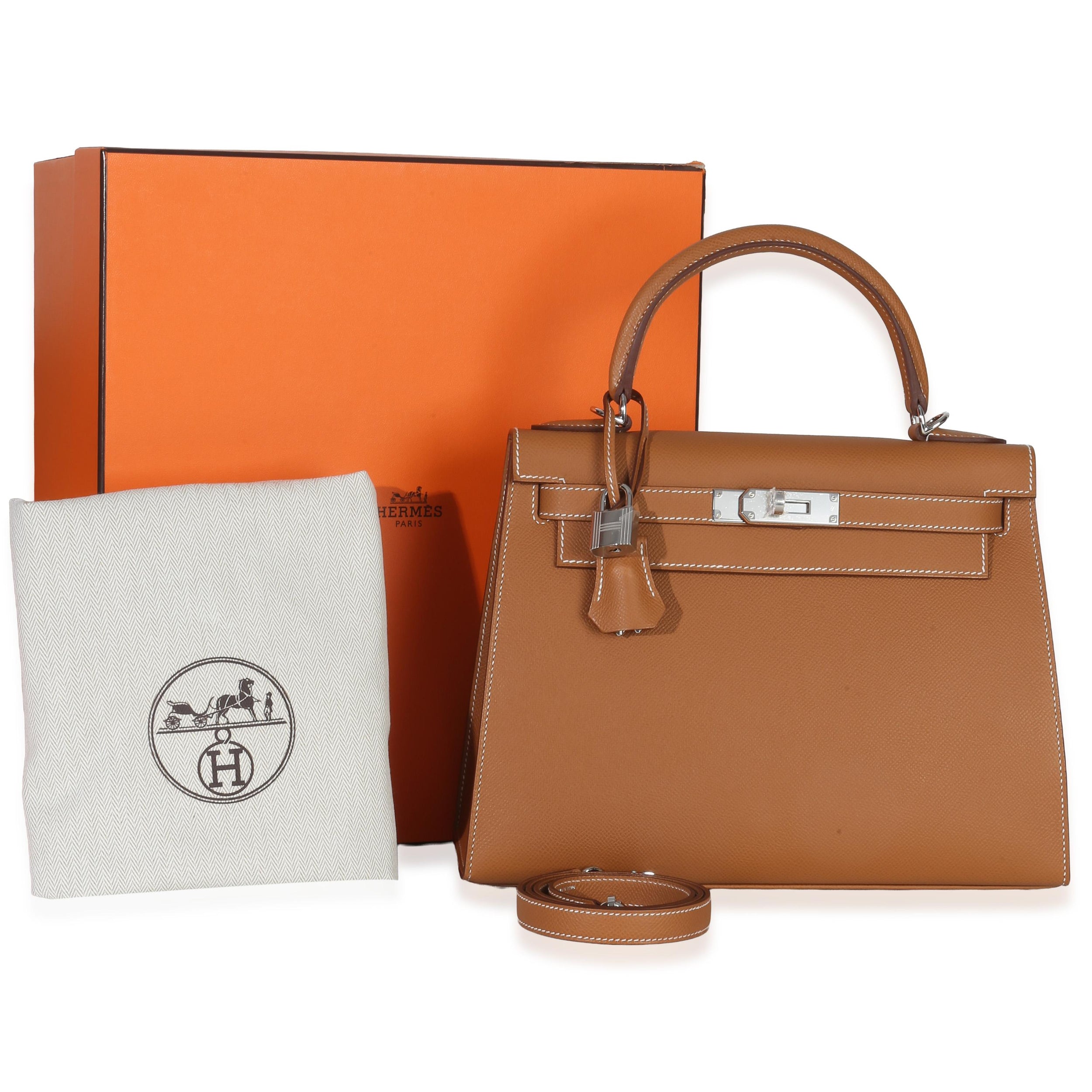 Hermès Epsom Sellier Kelly 28 PHW Gold