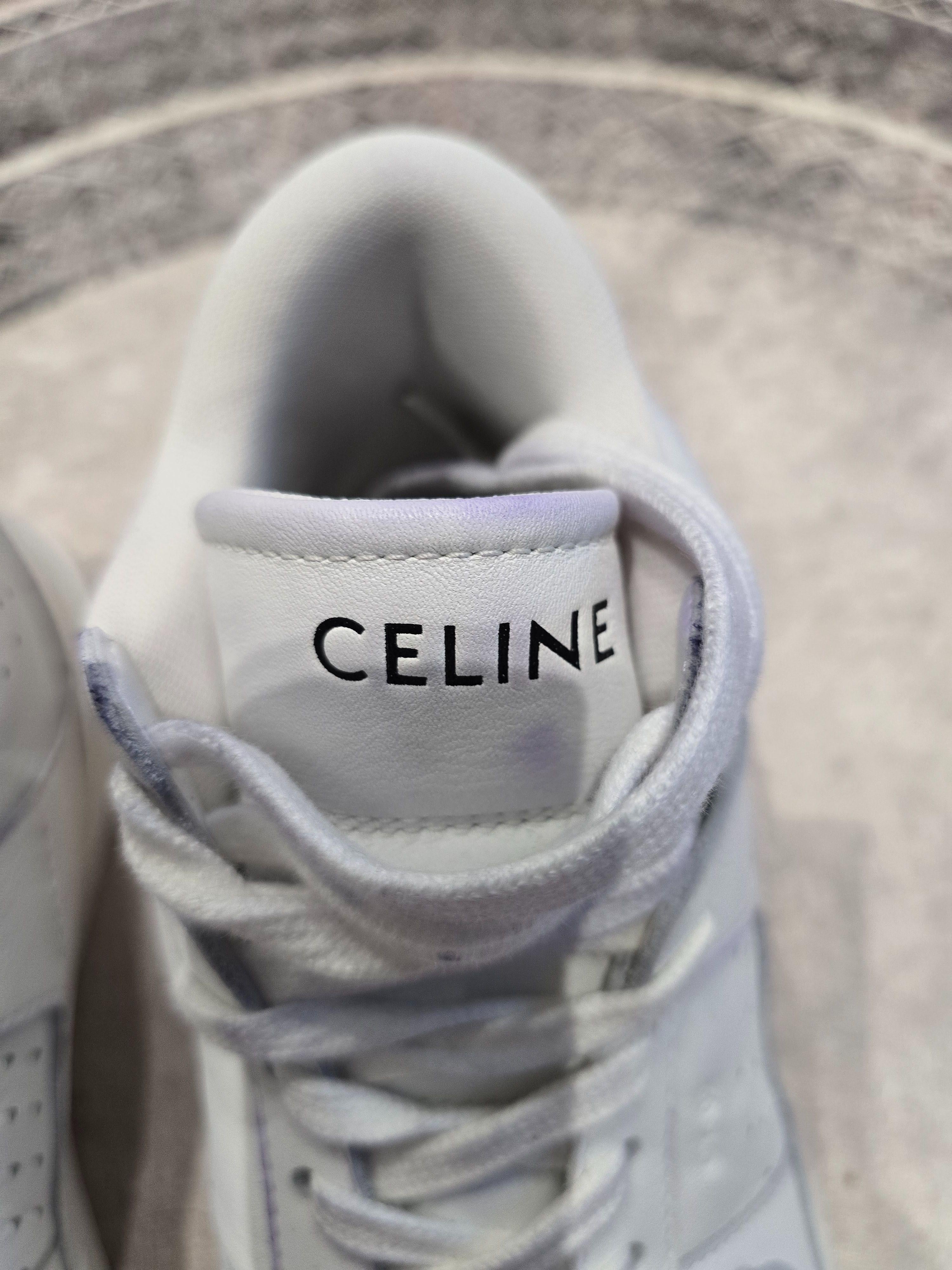 Celine  White CT-02 Mid Sneaker