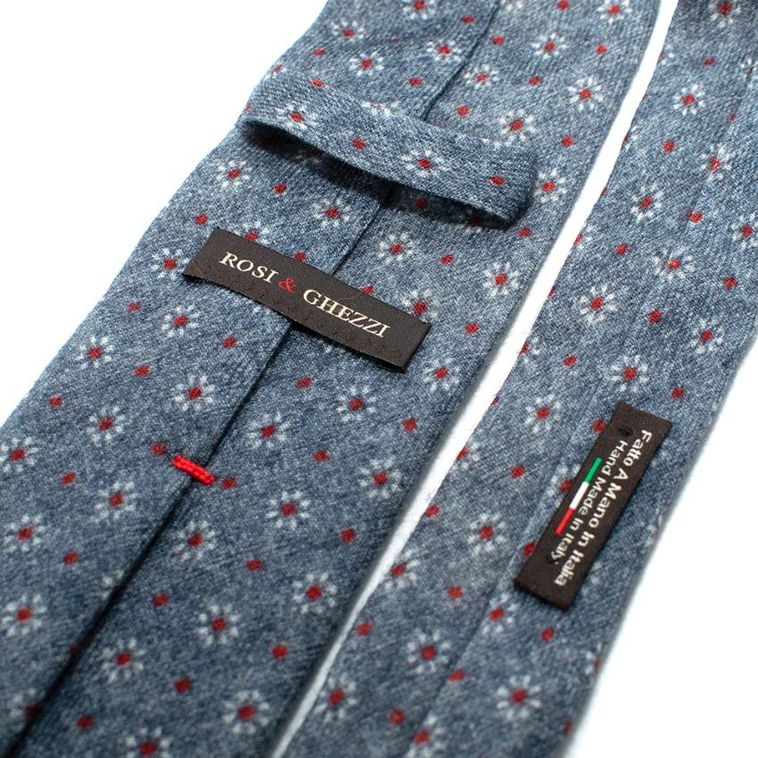 Rossi & Ghezi Blue Wool Tie