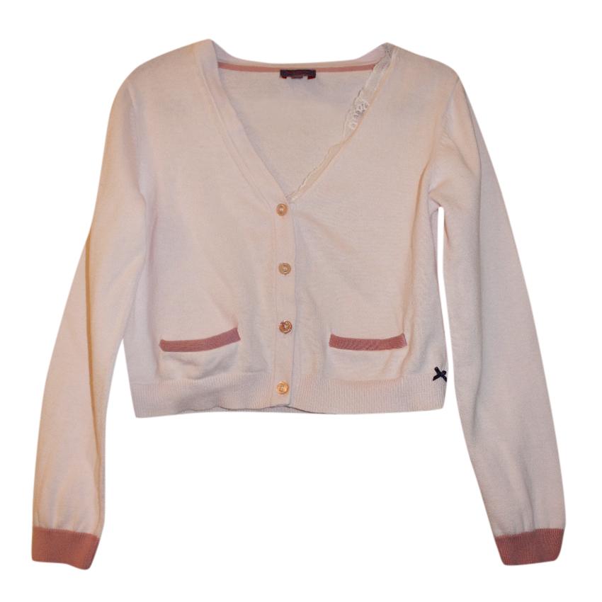 Paul Smith Junior girl's pink cardigan
