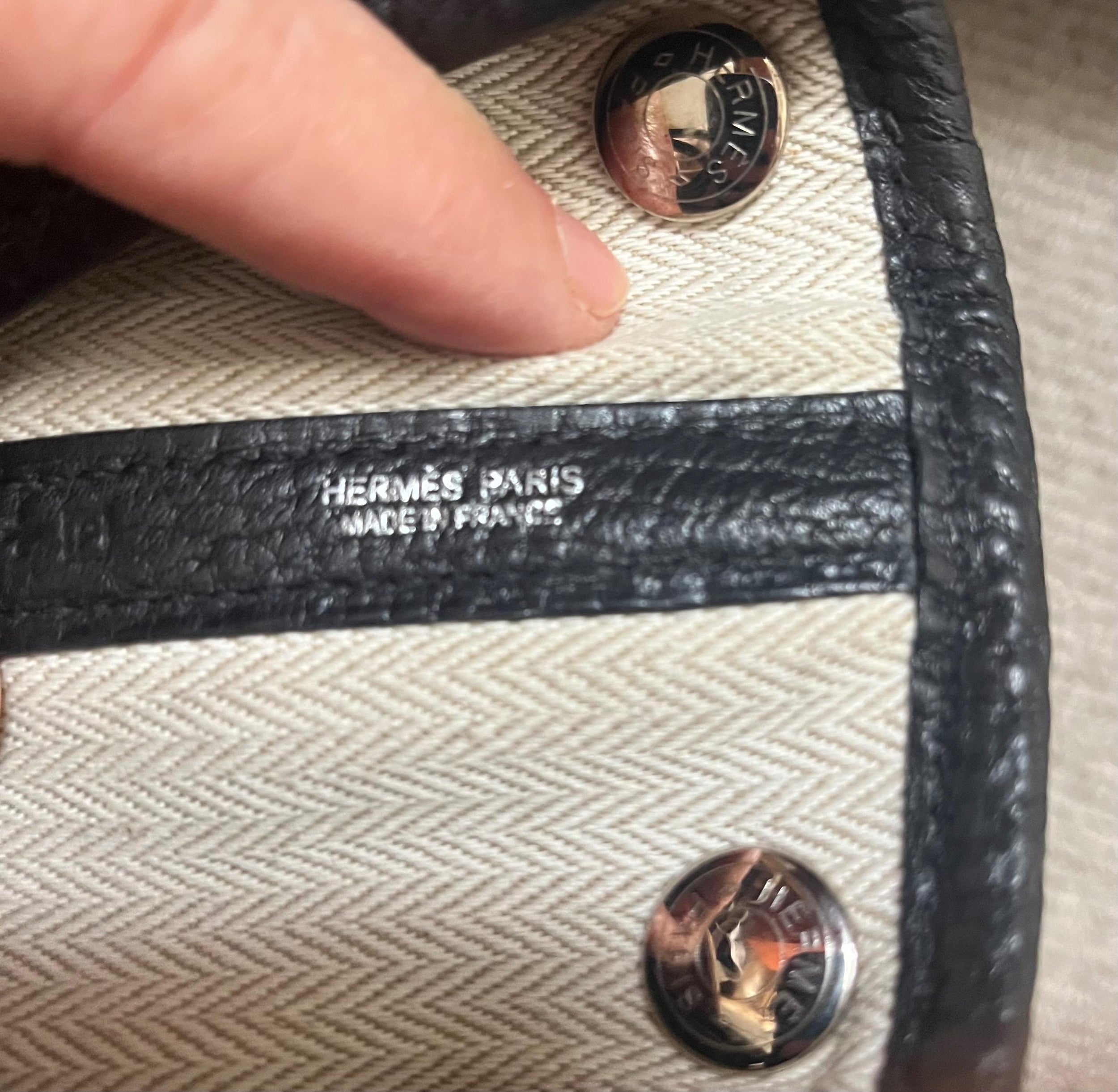 Black Calfskin Garden Party 30 Bag