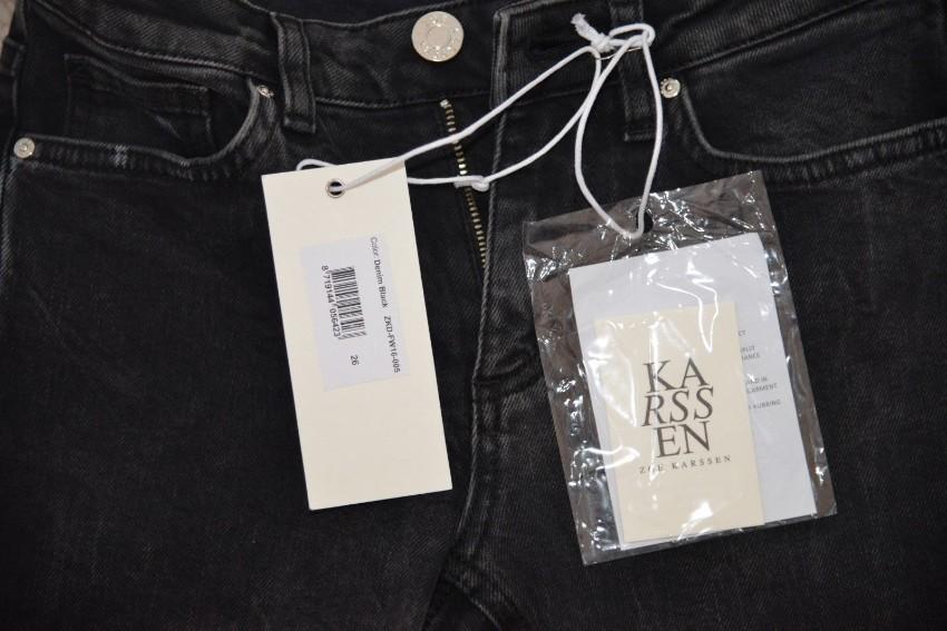 Zoe Karssen Patti Raven Skinny Fit Low Mid Rise Jean Black