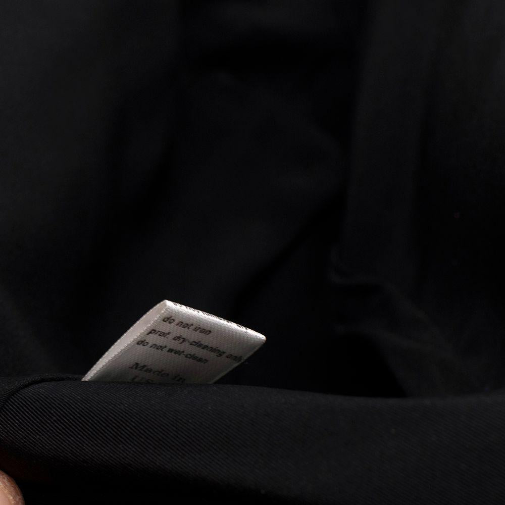 Carolina Herrera Black Cropped Blazer and Maxi Skirt Silk Suit