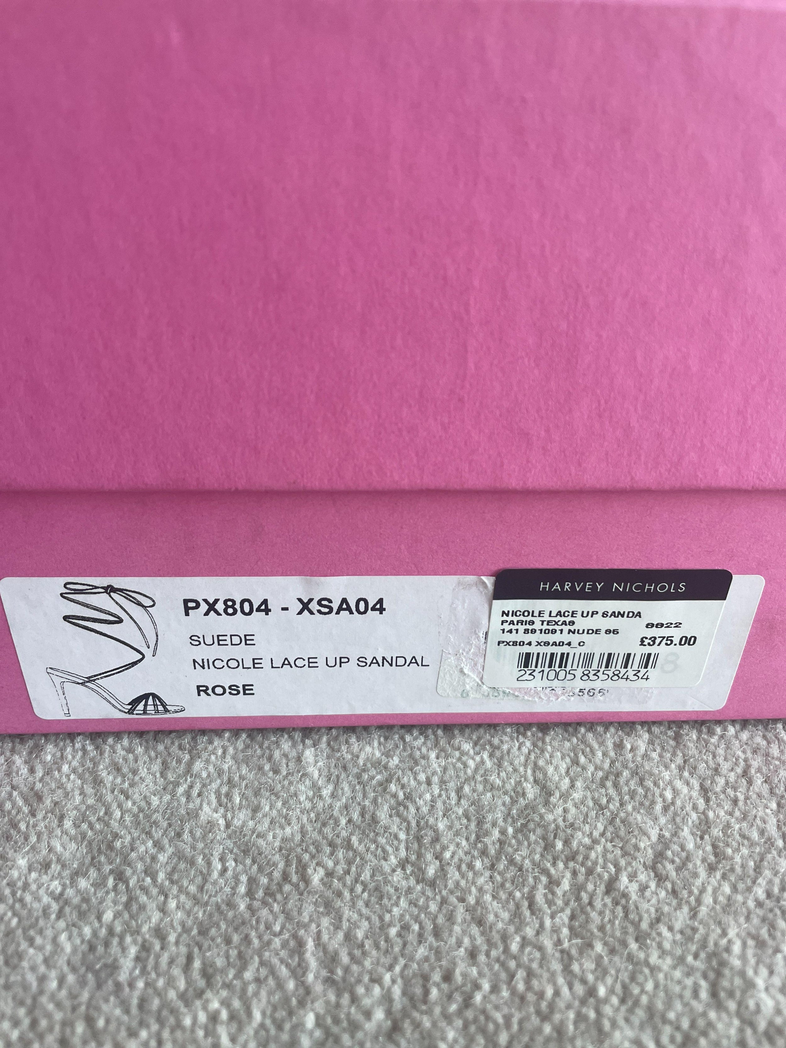 Paris Texas Pink Suede Nicole Sandals