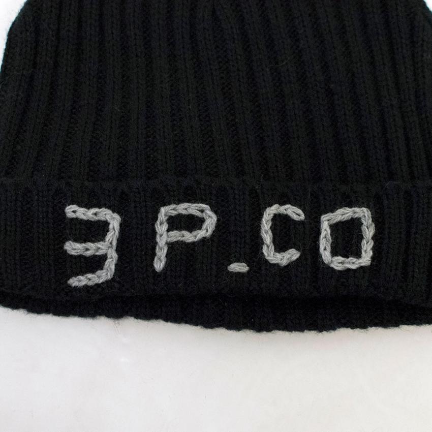 3Pommes Boy's Black Hat