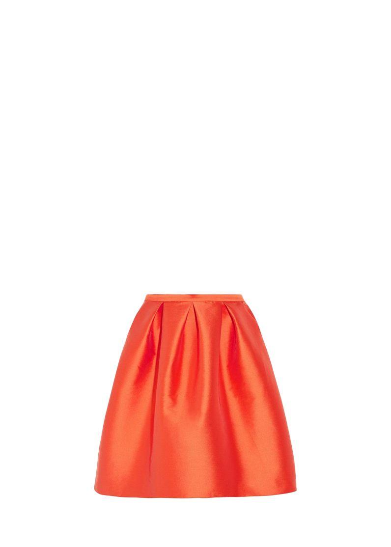 Olivia satin-twill skirt