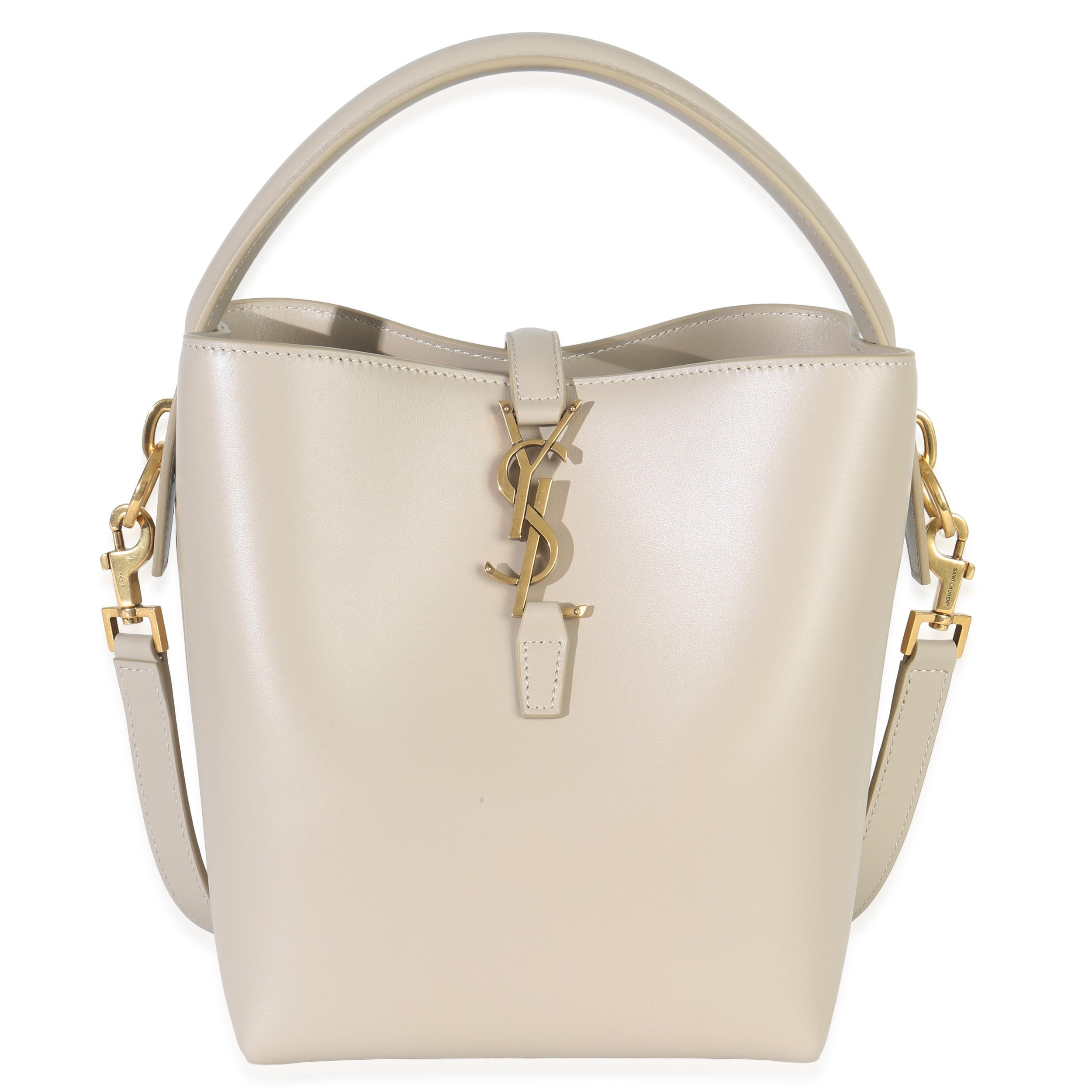 Saint Laurent  Shiny Calfskin Small Le 37 Bucket Bag