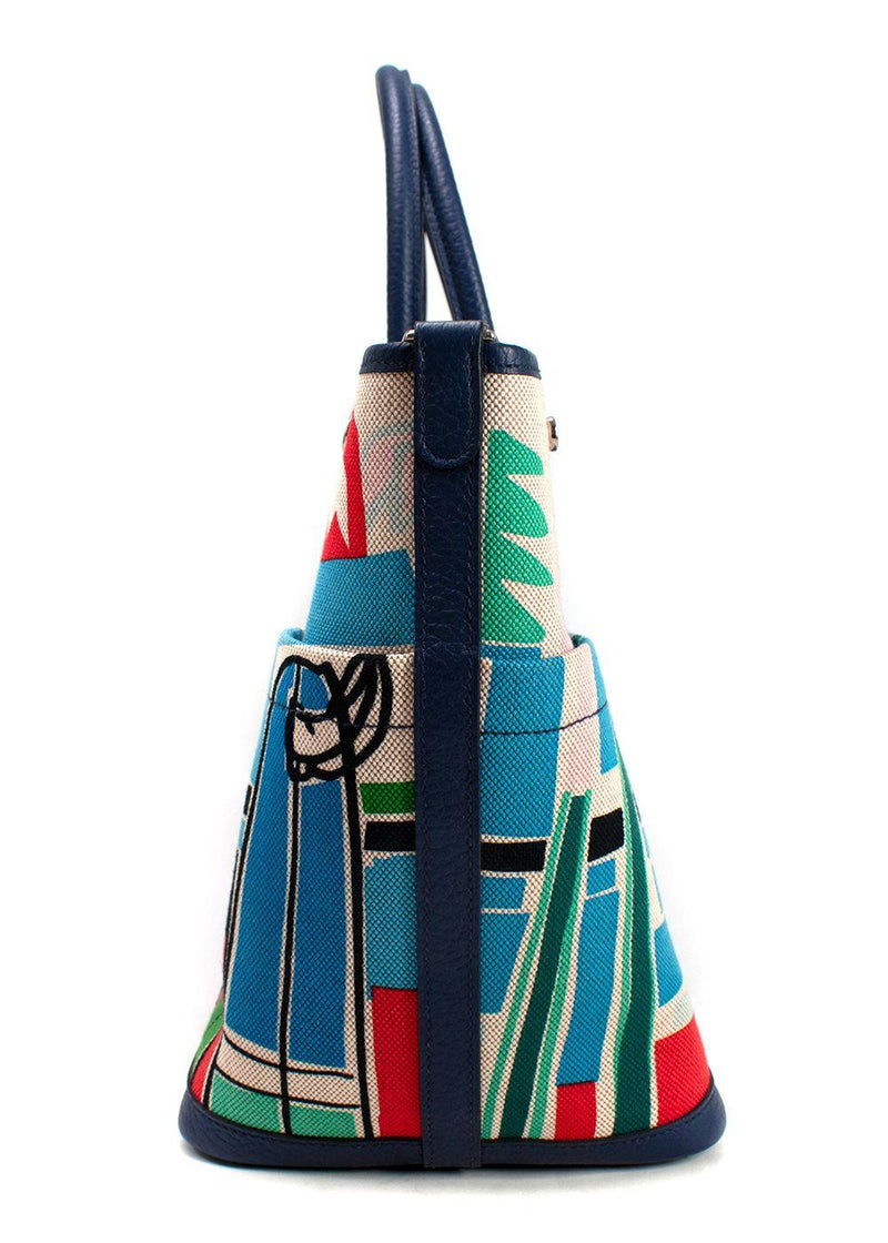 Hermes Sea Surf Garden Party Tote Bag