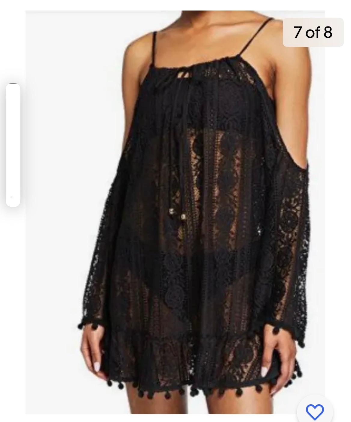 Cara Lace Coverup Mini Dress