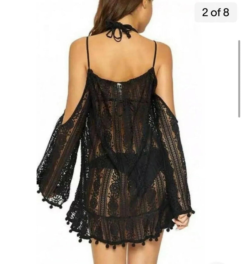 Cara Lace Coverup Mini Dress